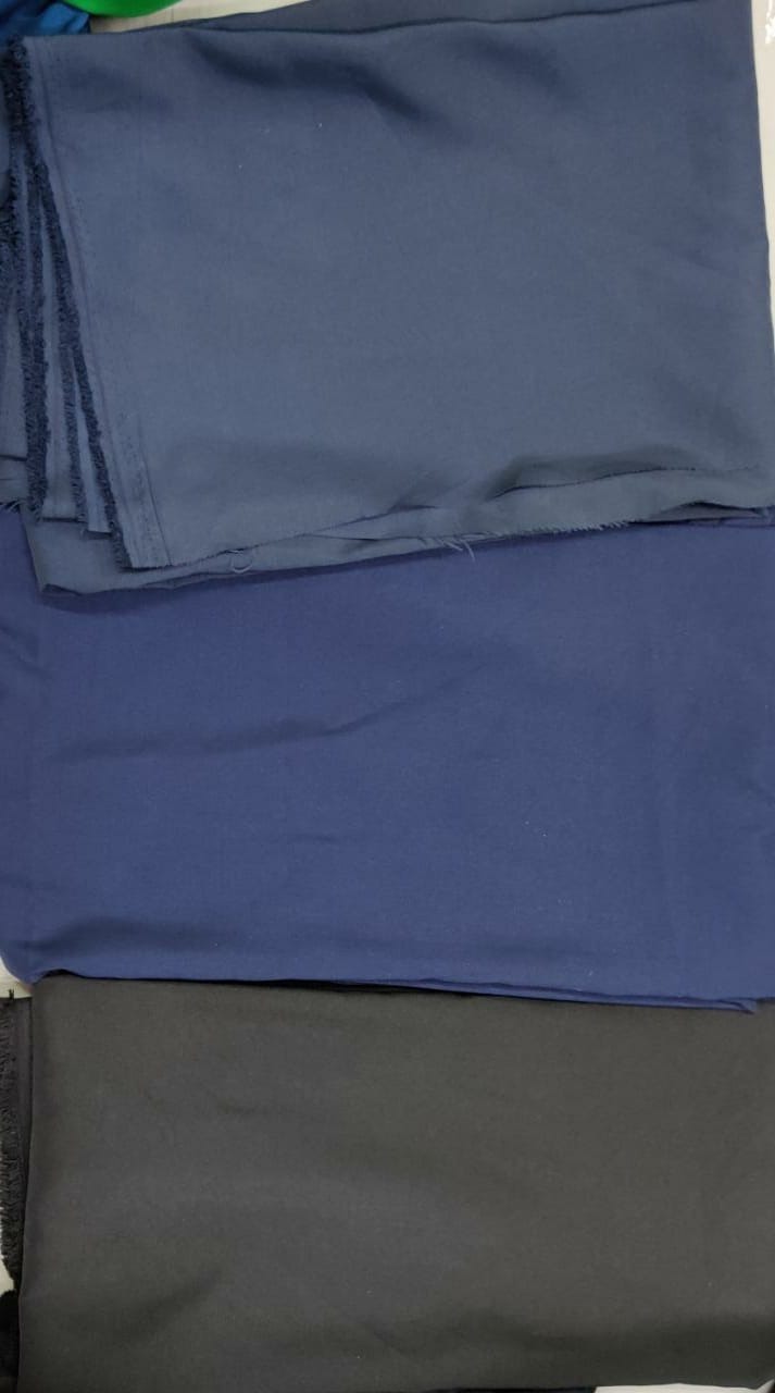 Polyester Ns Plain Fabric - 115-120 Gsm 58-60" Width 60" Length | Soft Texture Quick Dry Waterproof Washable Free Size