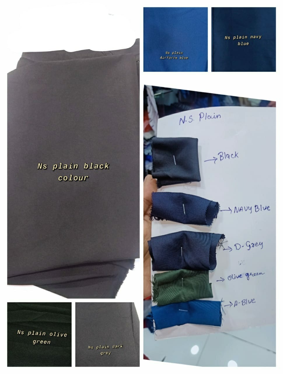 Polyester Ns Plain Fabric - 115-120 Gsm 58-60" Width 60" Length | Soft Texture Quick Dry Waterproof Washable Free Size