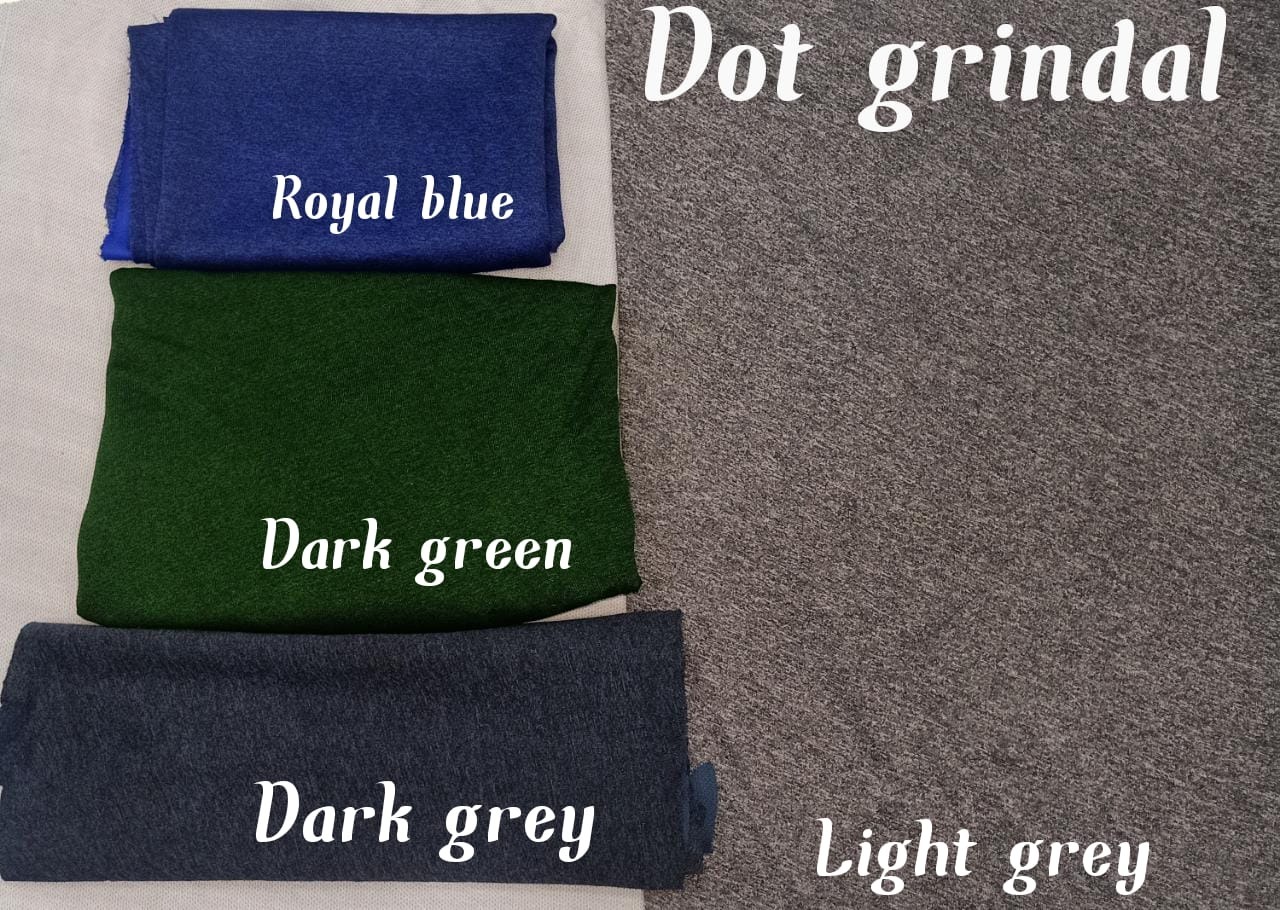 Polyester Dot Grindal Fabric - 220 Gsm, 60 Inches Wide, Plain Dyed, Light In Weight, Washable, Quick Dry, Stretchable, Exceptionally Soft For Lowers, T-shirts, Track Suits, Bags, Formal Cloths