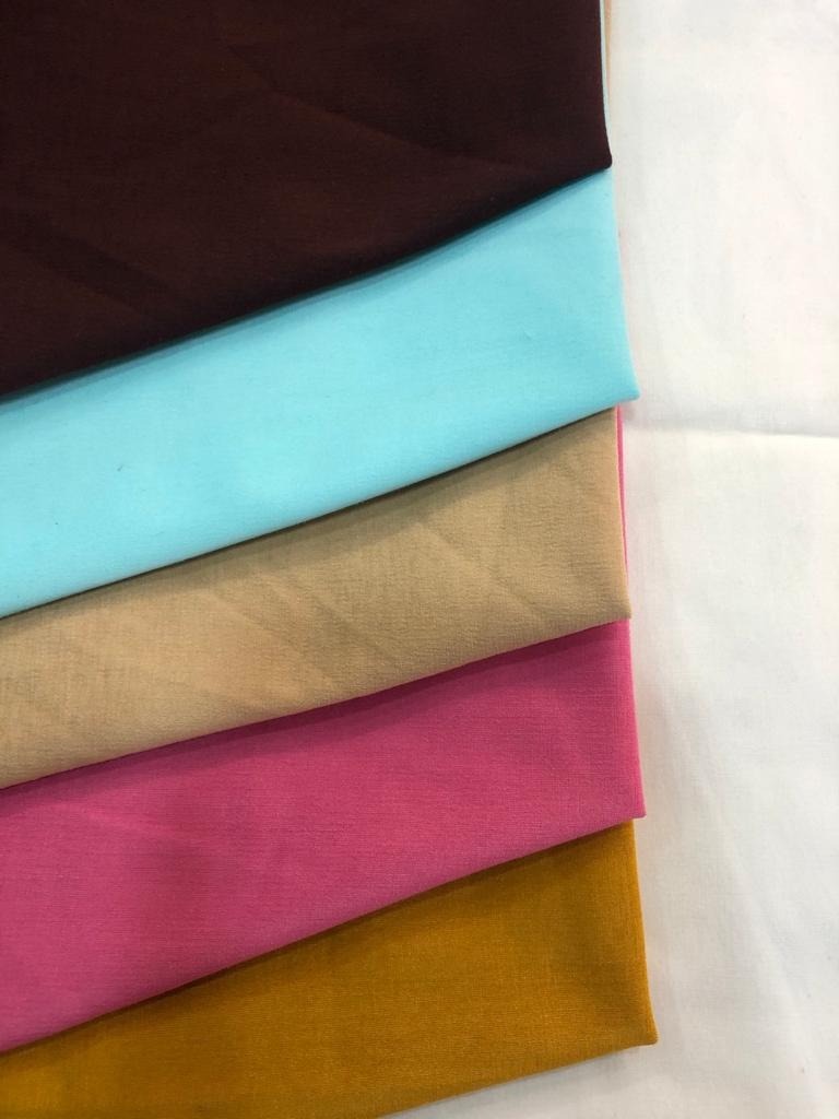 Polyester Ns Lycra Fabric - 150 Gsm, 58-60" Width, Made To Colors | Light Weight, Exceptionally Soft, Quick Dry, Plain Texture For T-shirts, Tops, And Garments