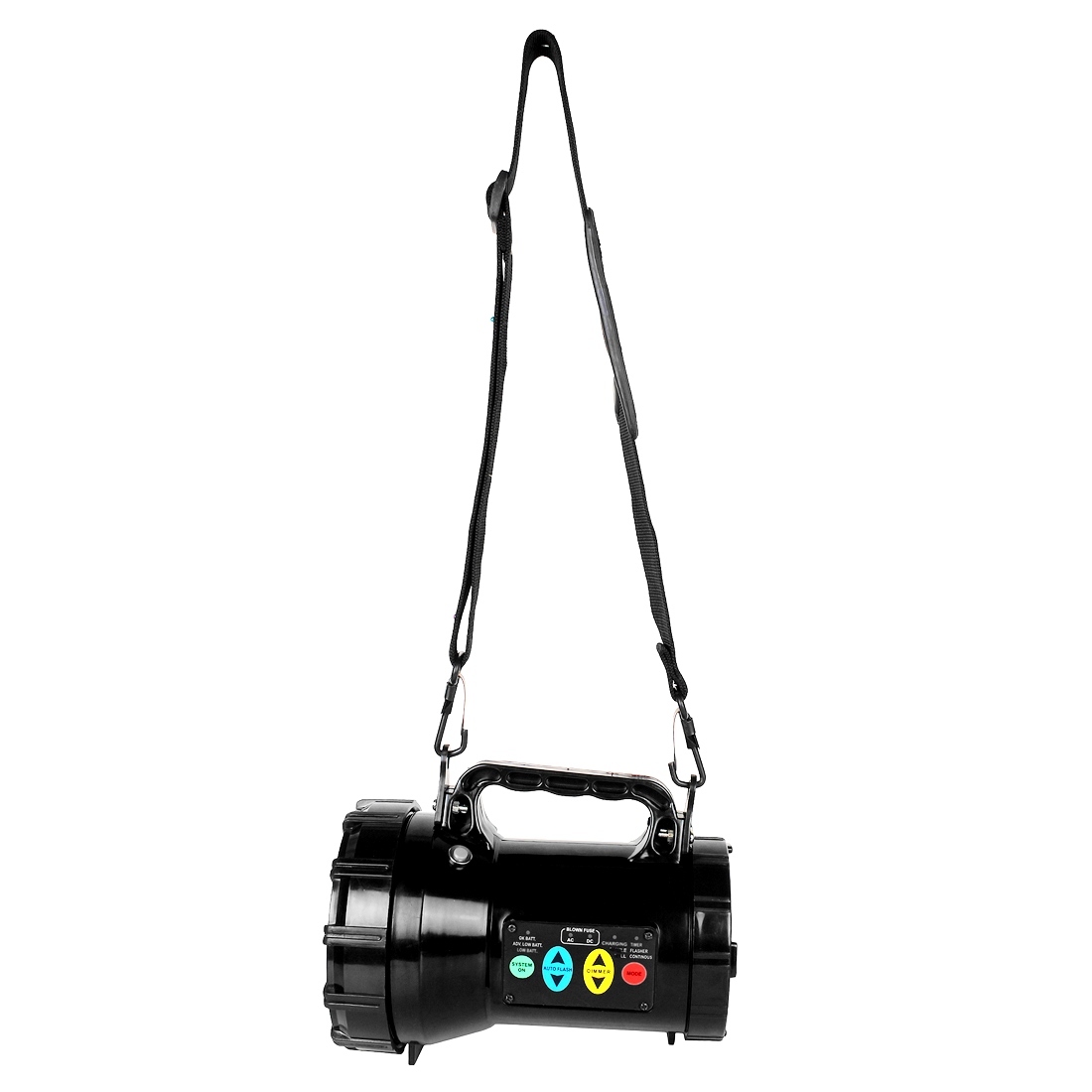 Black Fos Army Halogen Search Light 55w With Control Panel (Range Up To 1 Kilometer)