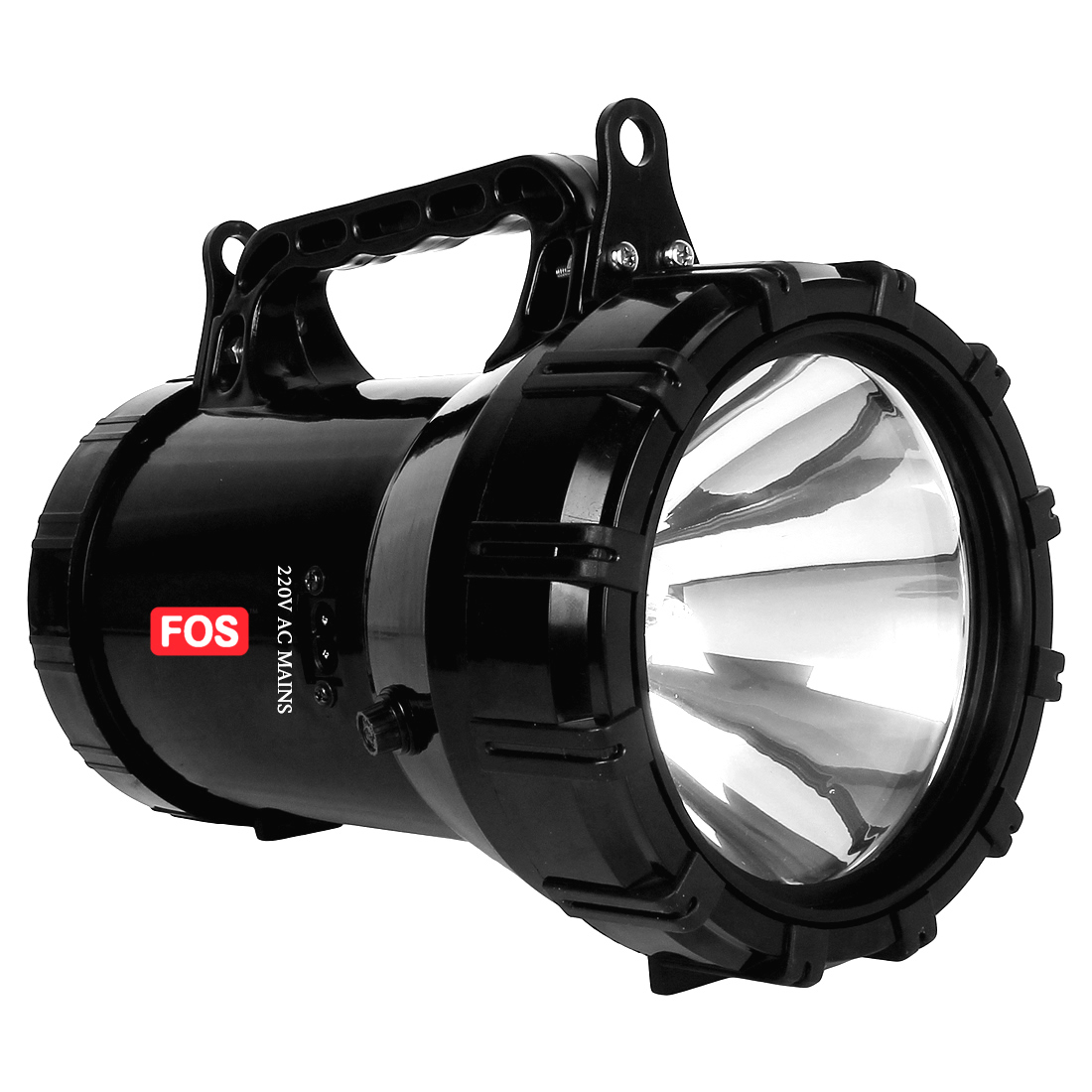 Black Fos Army Halogen Search Light 55w With Control Panel (Range Up To 1 Kilometer)