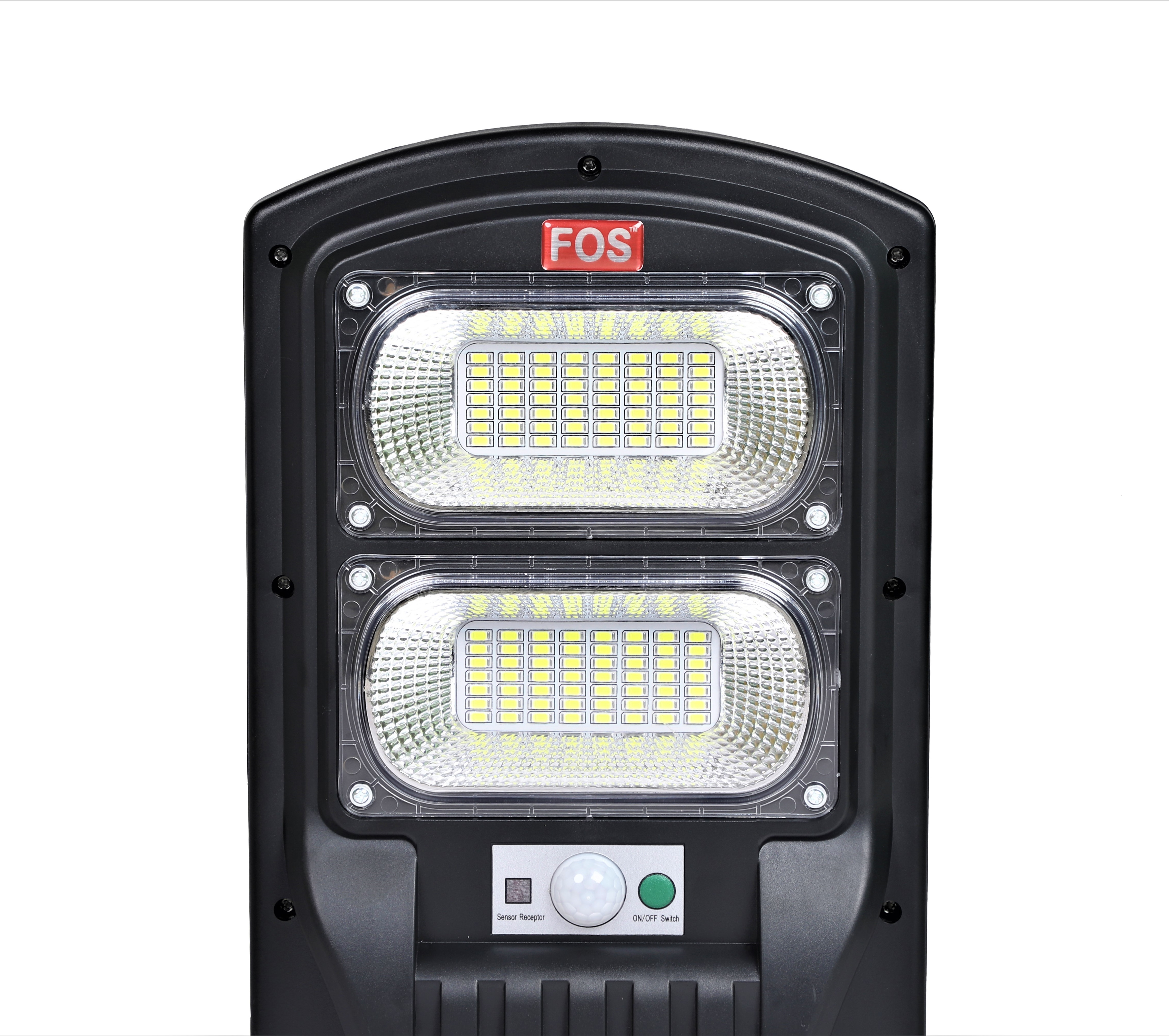 Black Fos Solar Led Street Light 40w With Remote Control - Cool White 6500k (Ip 65 Water-proof)