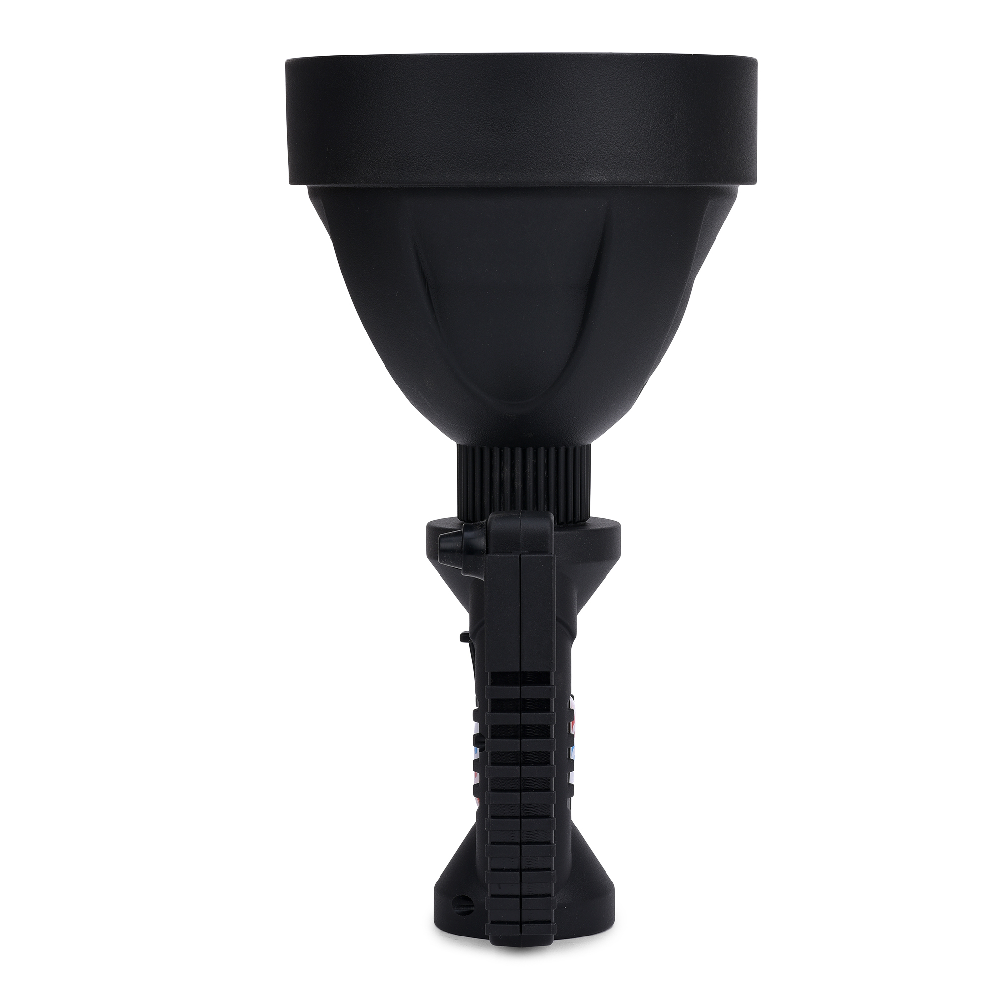 Black Realbuy Led Search Light 15w (Range 1 Km.) With 4000 Mah Lithium Battery (Ip65 Water-proof)