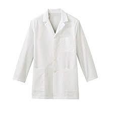 Lab Coat Reusable - Color: White.grey