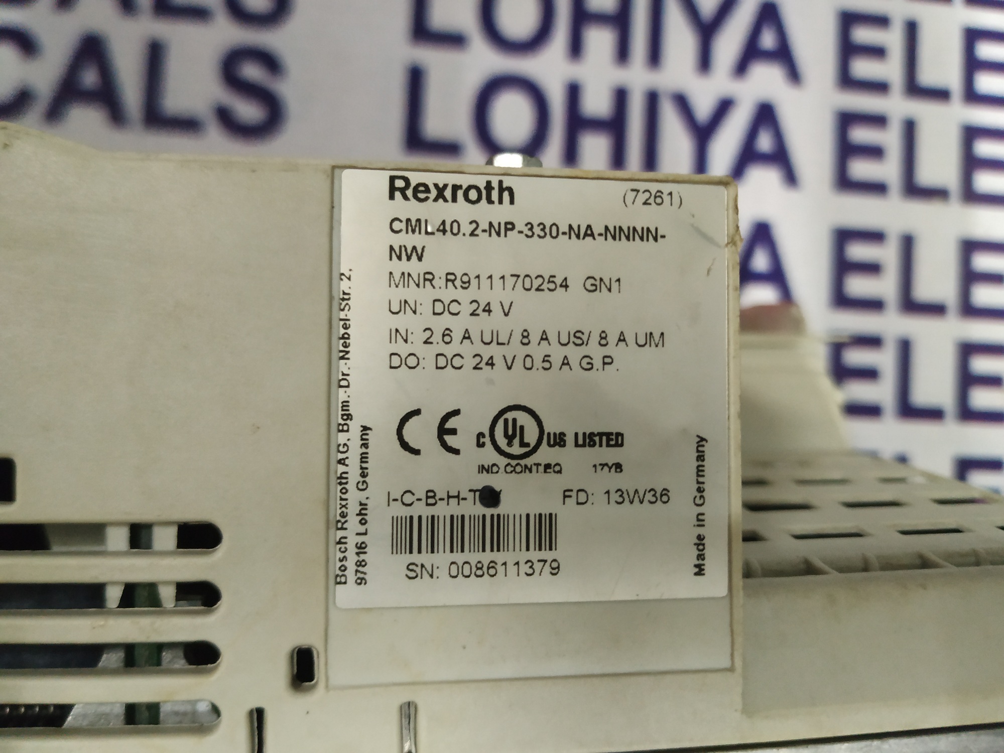 Rexroth Control Unit Cml40.2-np-330-na-nnnn-nw