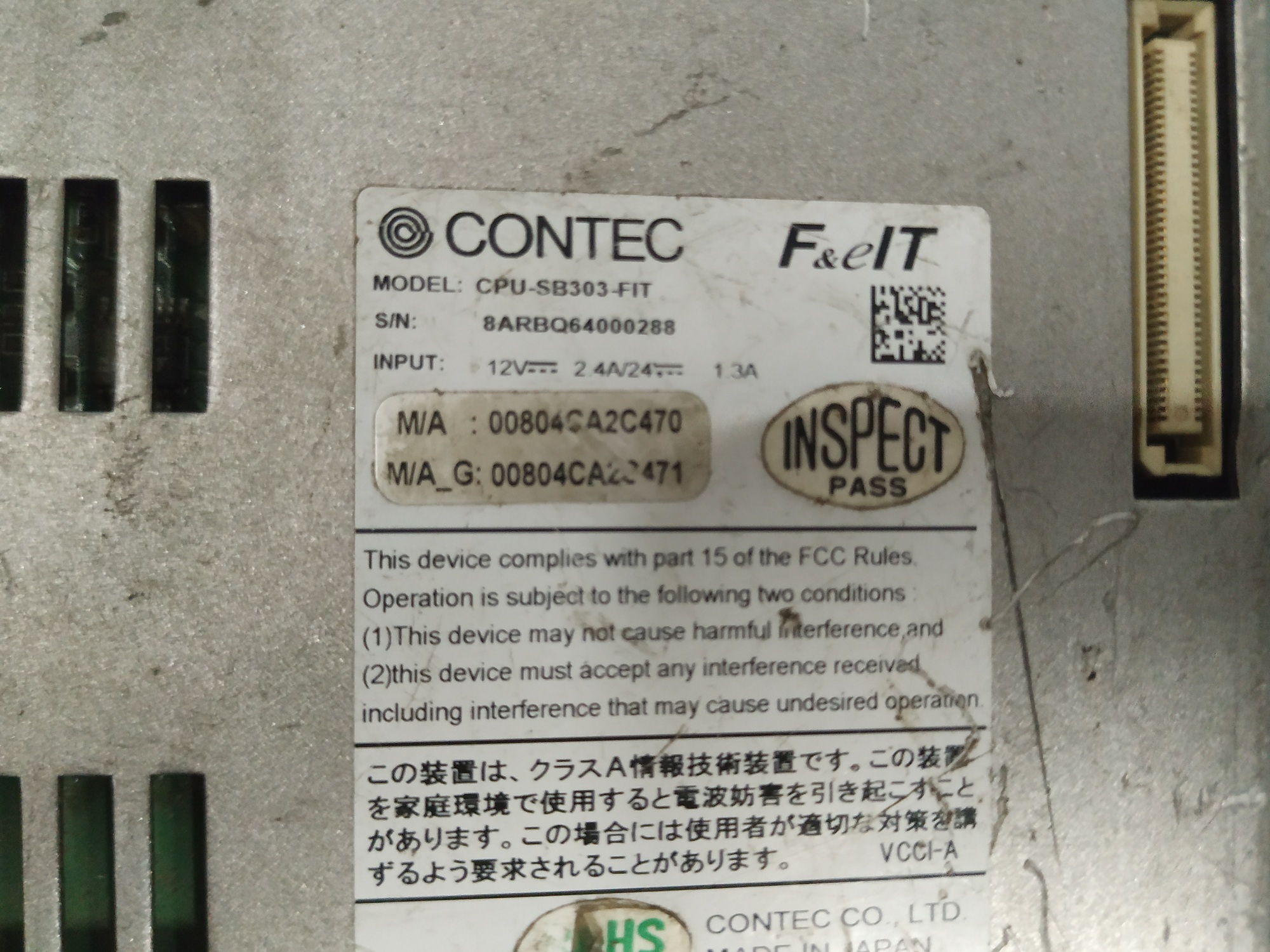 Contec Cpu Microcontroller Cpu-sb303-fit