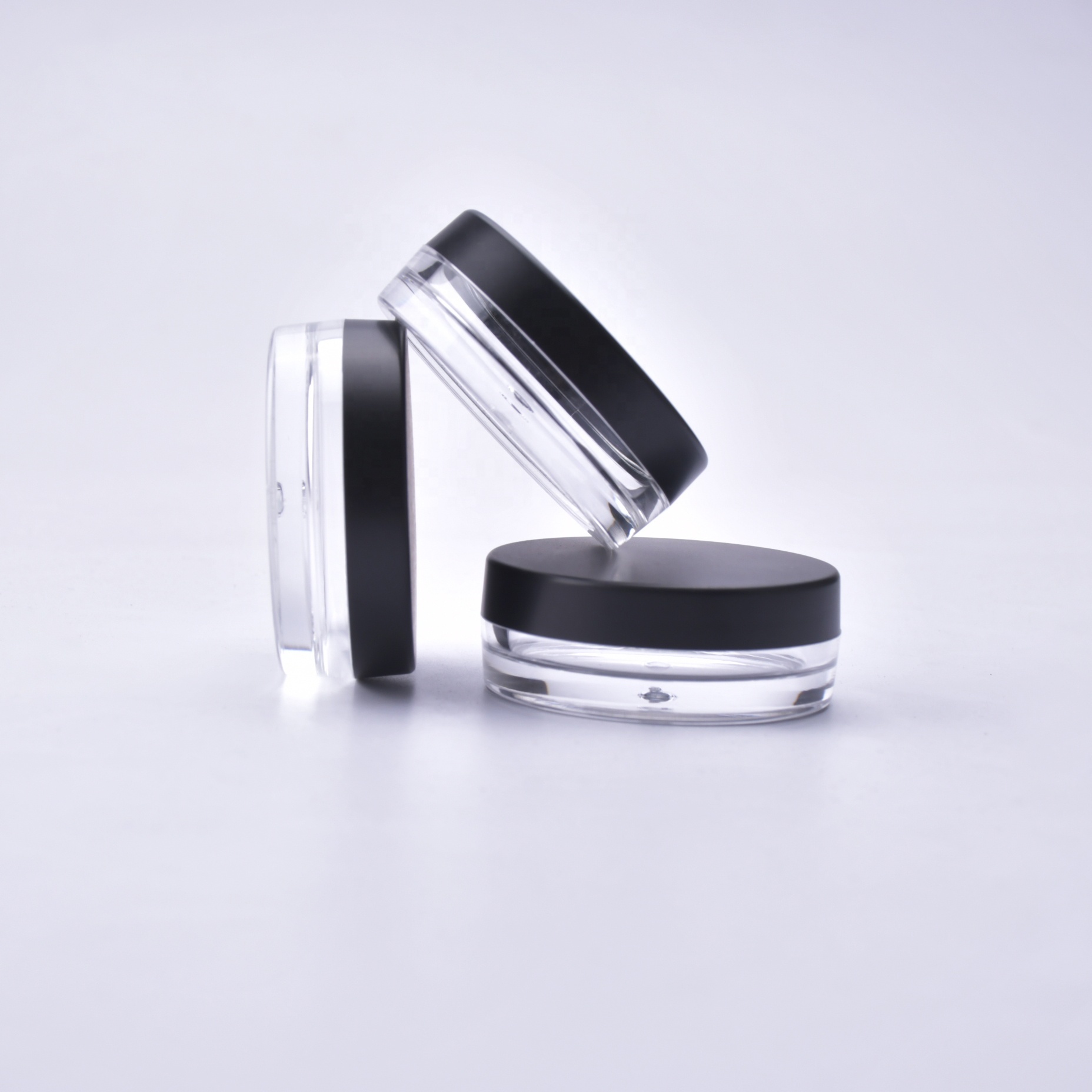 Powder Jar Without Sifter 10g Cosmetic Jars - Ps Plastic Base And Collar, 10ml Capacity, Any Panton Color Available, Ideal For Creams And Masks