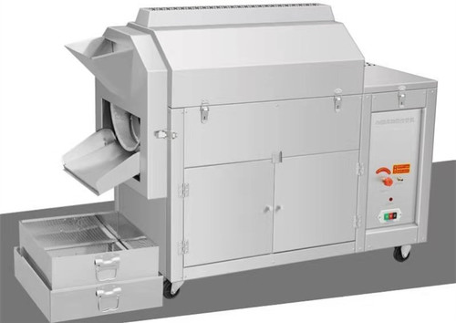 E-50b इलेक्ट्रिक/गैस रोस्टिंग मशीन चीनी, मूंगफली और तिल के साथ खरबूजे के बीज के साथ स्टिर-फ्राई चेस्टनट