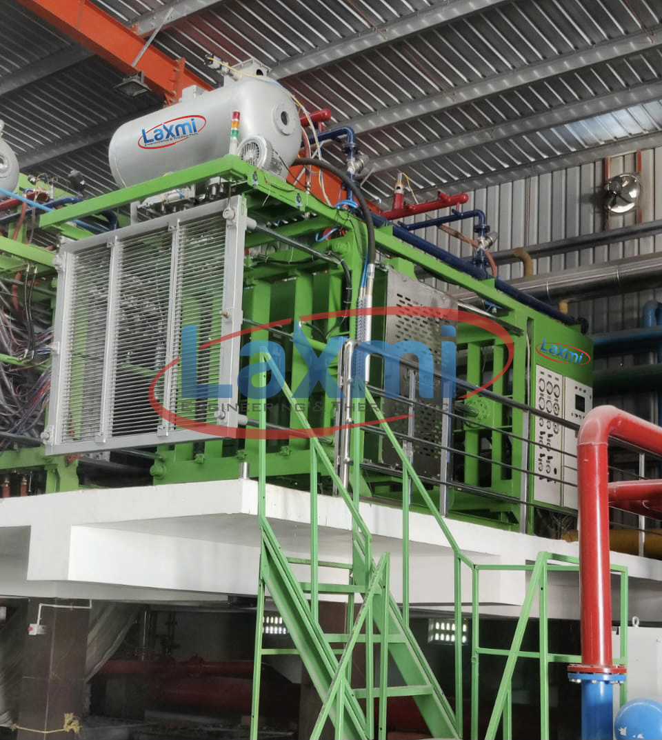 Grey And Orange Thermocol Shape Moulding Machine With Vacuum