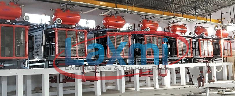 Grey And Orange Thermocol Shape Moulding Machine With Vacuum