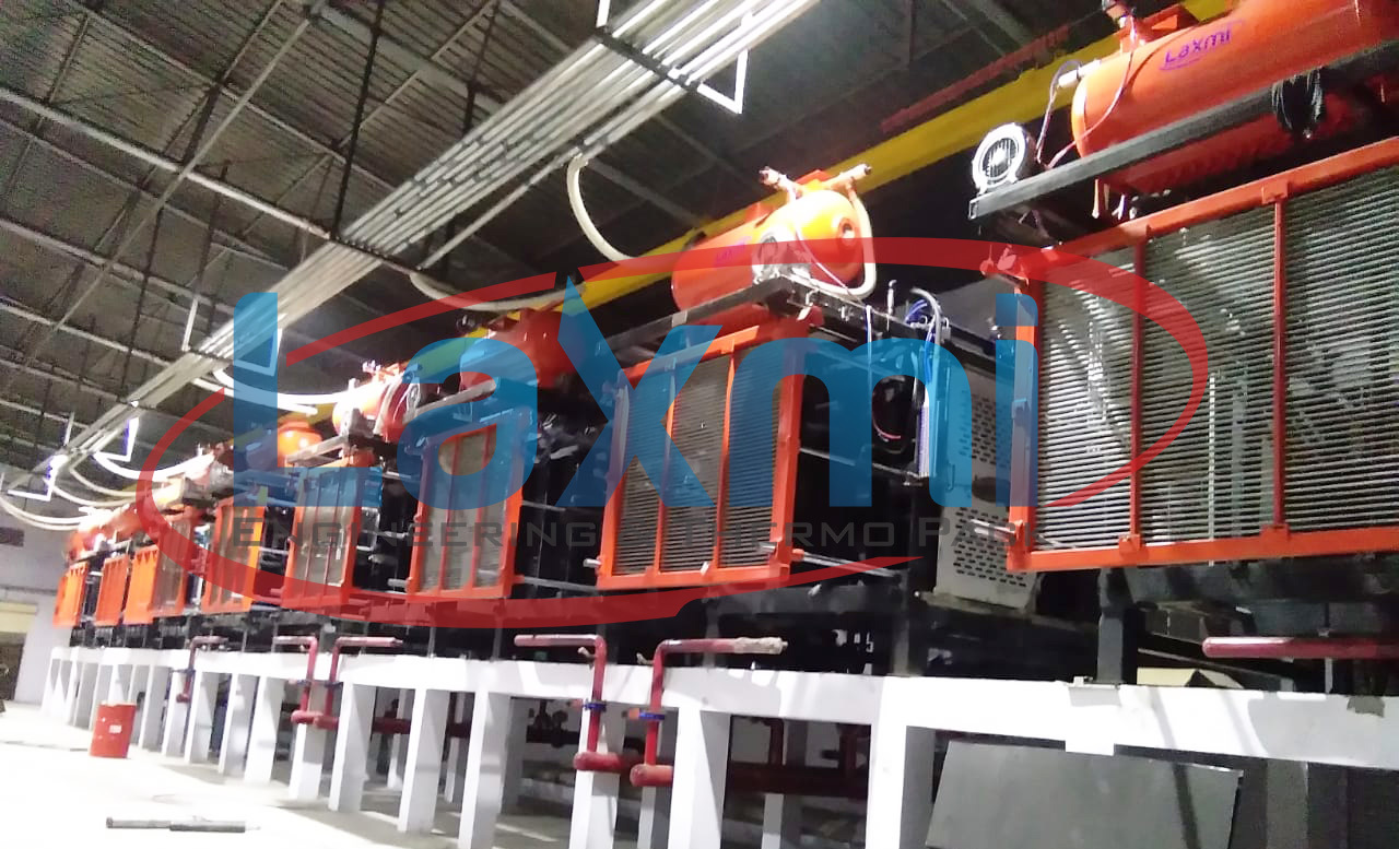 Grey And Orange Thermocol Shape Moulding Machine With Vacuum