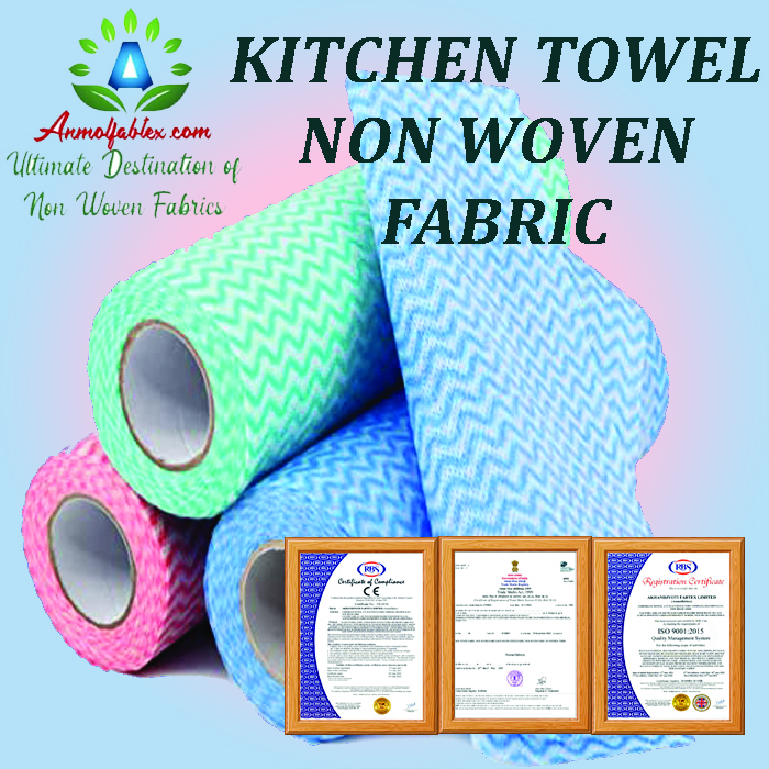 Multicolor Nonwoven Kitchen Roll Rag