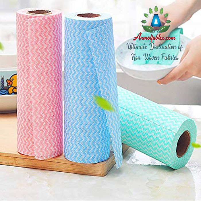 Multicolor Nonwoven Kitchen Roll Rag