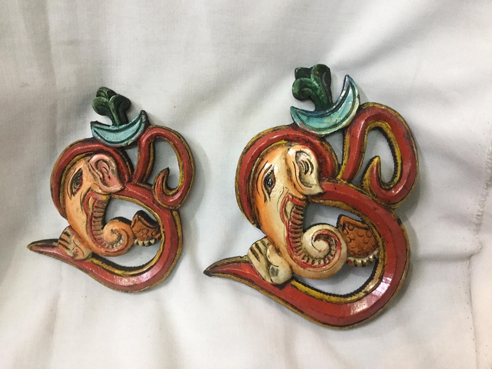 Multi Colors Hindu Om Wall Hanging