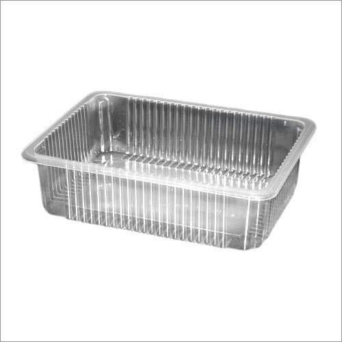 Biscuit Tray - Plastic, Standard Size, Transparent Color | High Durability, Rectangular Shape, Ideal for Packing Cookies and Biscuits