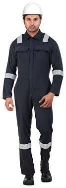 Fire Retardant Coverall - Ifr Fabric Blend, 182.88 Cm Length | Adjustable Snap Cuffs, Heavy-duty Zipper, Utility Tool Pocket, Retro-reflective Tape