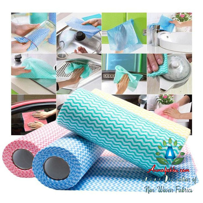 Multicolor Nonwoven Kitchen Roll Rag