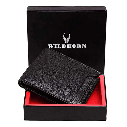 Mens Black Leather Wallet