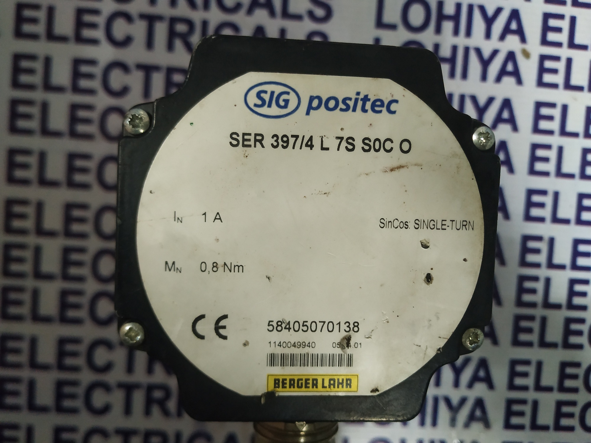 Berger Lahr Servo Motor 397/4 L 7s S0c O
