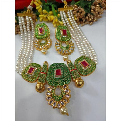 Kundan And Fresh Water Pearl Layered Necklace Set