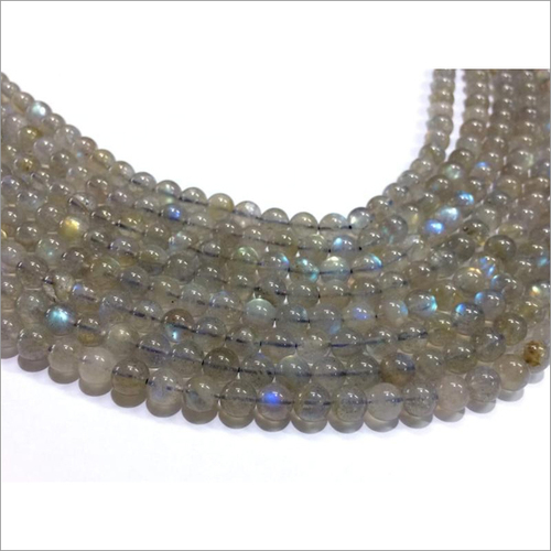 Labradorite A - Labradorite 6-8mm Grey, Iridescent Shine, Round Gemstone Beads