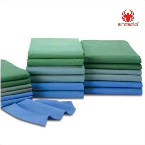 Single Bed Sheet - Microfiber, 90 x 100 cm, Green | 200 Thread Count, Machine Washable, 150 Grams, Pack of 12