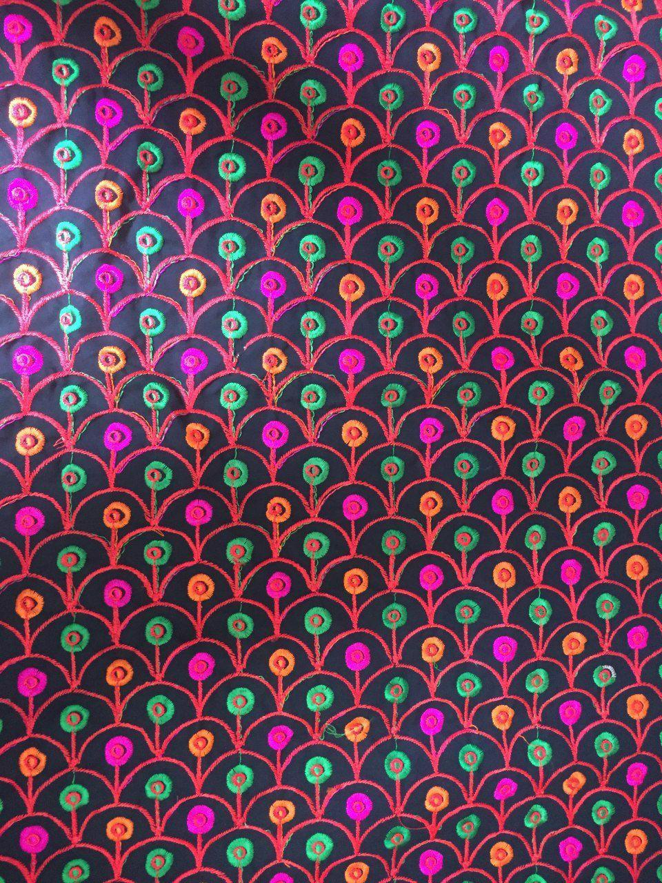 Multi Color Kutch Work Fancy Fabric