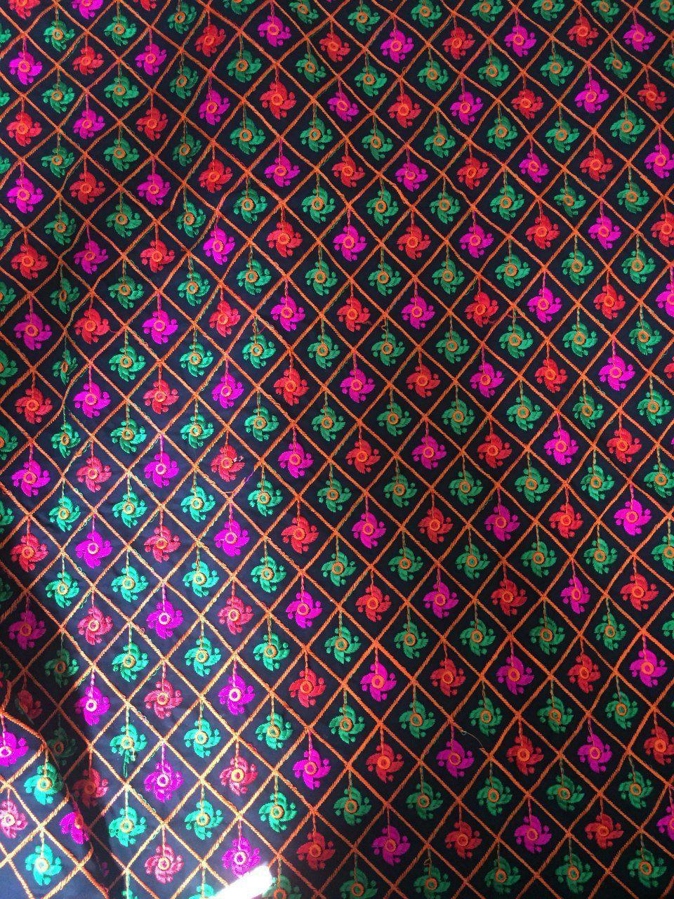 Multi Color Kutch Work Fancy Fabric