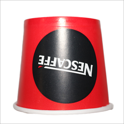 Paper 150 Ml Red And Black Printed Disposable Cup