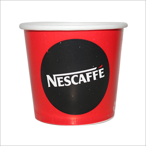 Paper 150 Ml Red And Black Printed Disposable Cup