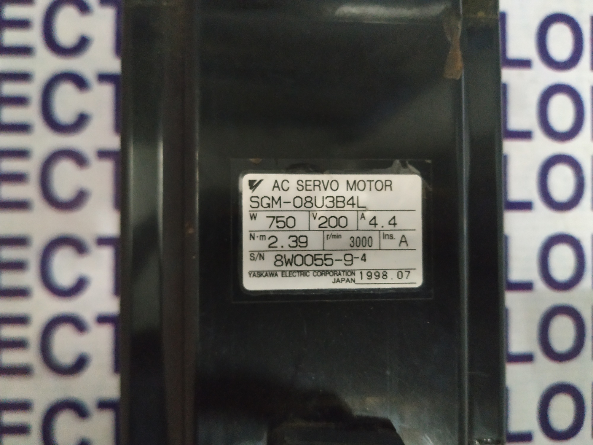 Yaskawa Ac Servo Motor Sgm-08u3b4l