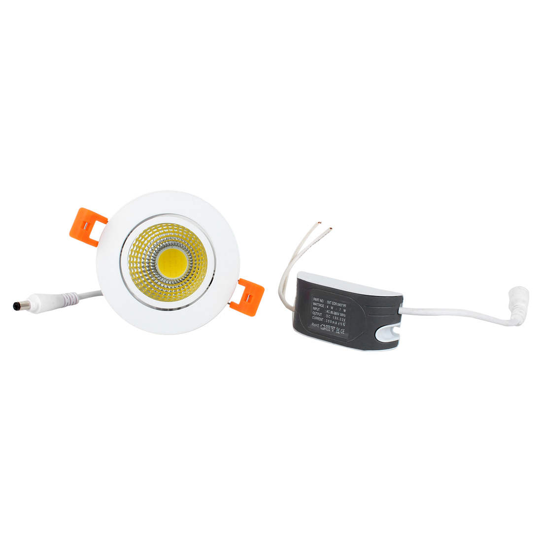 Fos Led Cob Spot Light - Aluminium, 86 Mm Diameter, 5 Watt, 550 Lumens | High Power Factor >0.95, Eco-friendly With Multiple Light Color Options