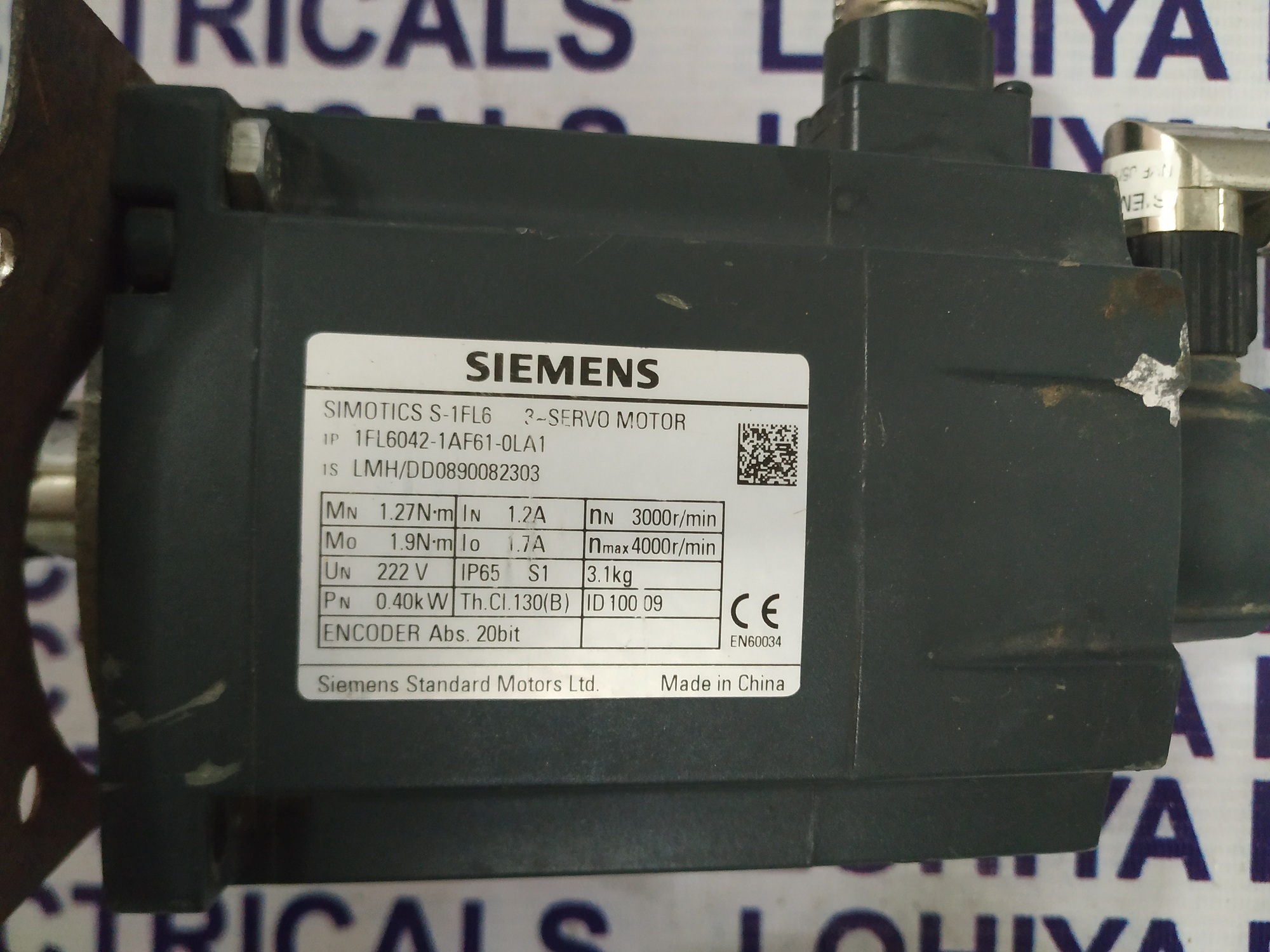 Siemens Ac Servo Motor 1fl6042-1af61-0la1