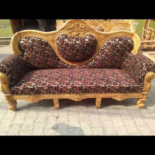 Wooden sofa with beautiful design