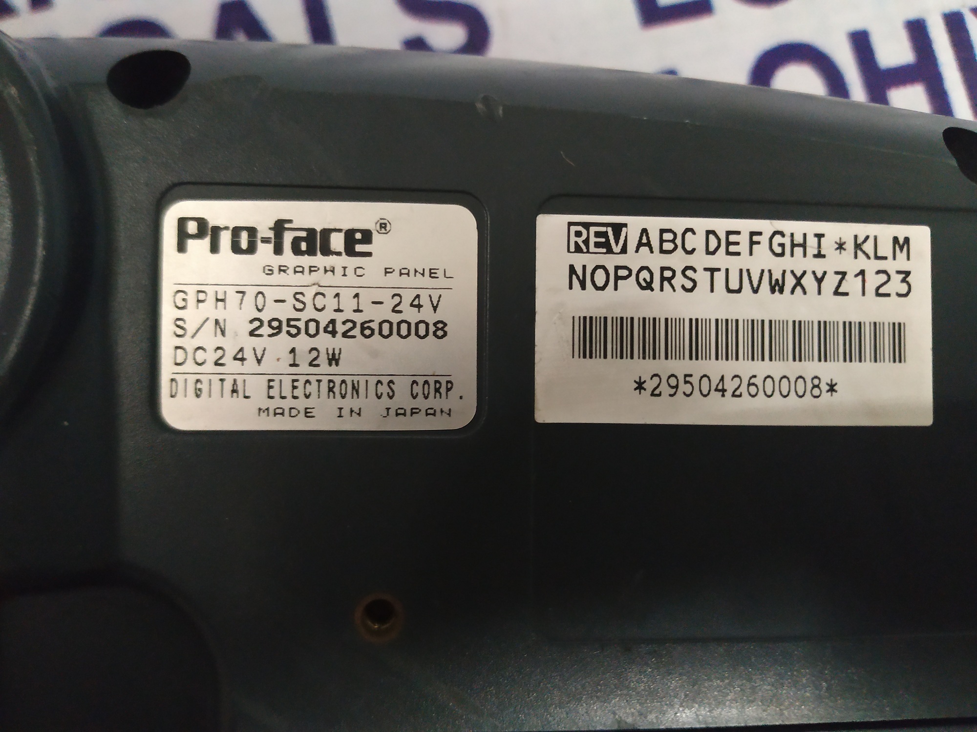 Pro Face Graphic Panel Hmi Gph70-sc11-24v