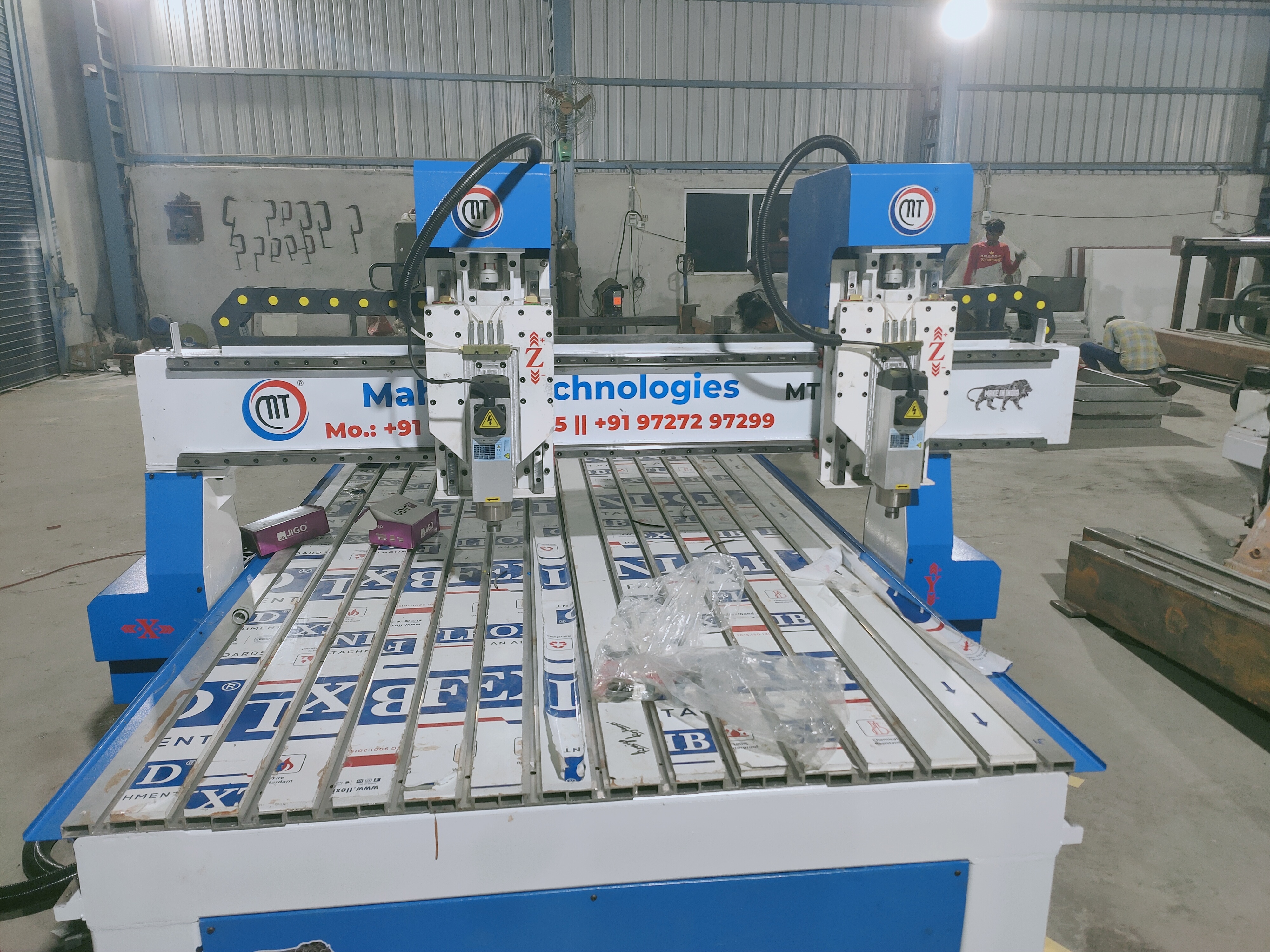 Cnc Dual Head Sewing Table Making Machine