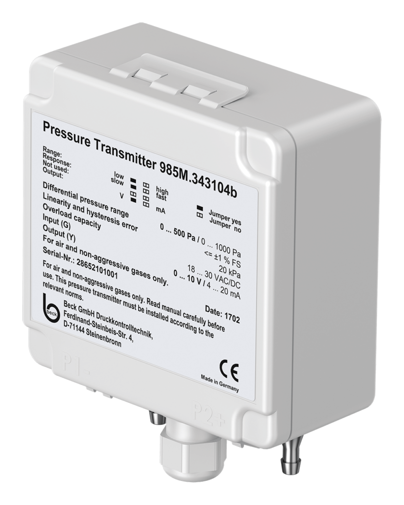 Differential Pressure Transmitter 985 Accuracy: +-0.5% Fs