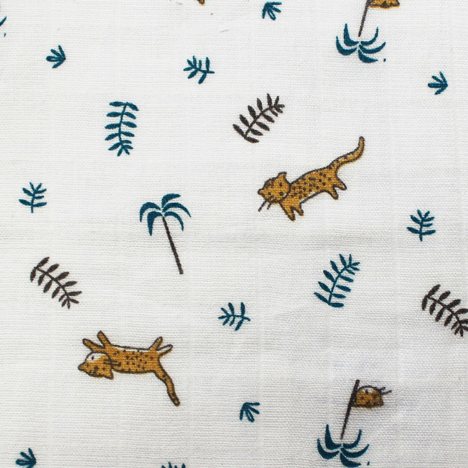 Printed Cotton Double Gauze Oeko Tex Muslin Fabrics - Color: As Per Buyer Requirement