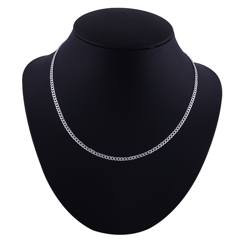 Plain 925 Sterling Solid Silver Chain Size: Length: 18" Inch X Width: 3 Mm Size Chart