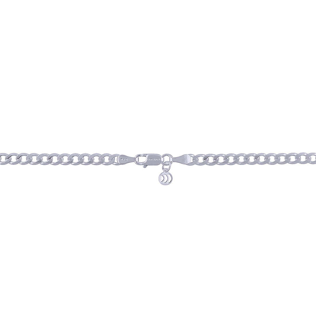Plain 925 Sterling Solid Silver Chain Size: Length: 18" Inch X Width: 3 Mm Size Chart
