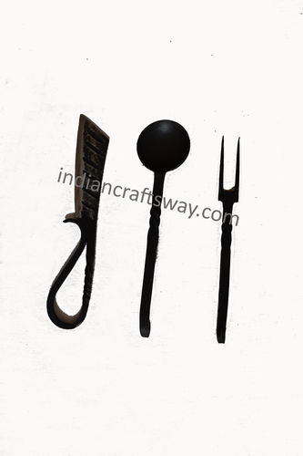 Viking Cutlery Set - Color: Black