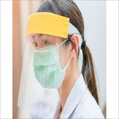 Safety Face Shield - Plastic Construction, Unisex Design, Transparent Color | Ideal for Market, Hospital, Clinic, Medical Centre, Dental Use
