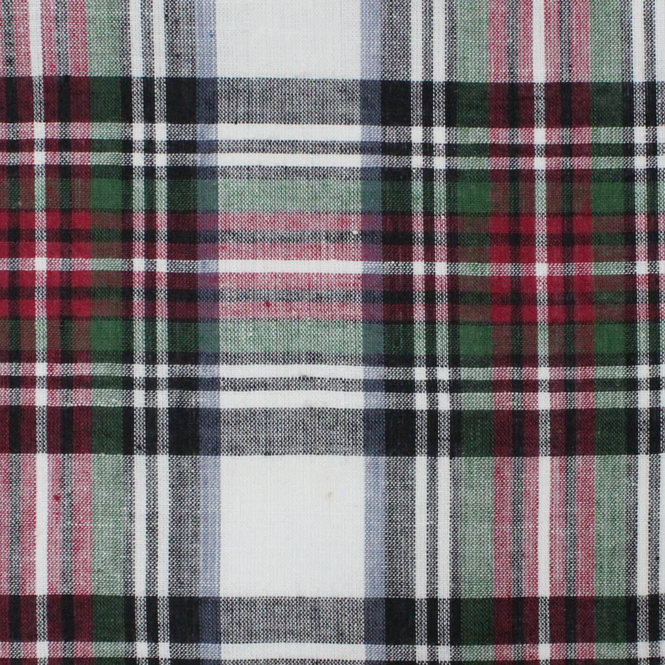 Cotton Made In Africa Certified Yarn Dyed Checked Fabric - 58-60 Inch Width 10000 Yard Length | Customizable Density Color And Yarn Count Medium Weight For Home Textiles And Apparel