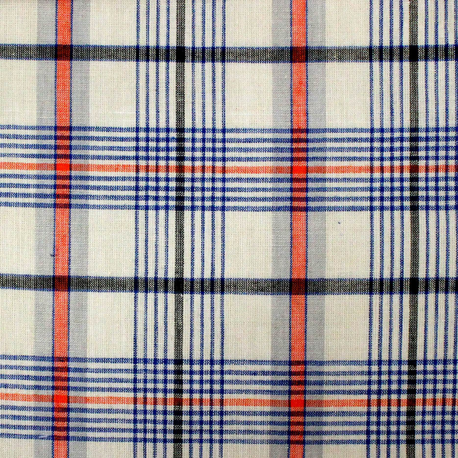 Cotton Made In Africa Certified Yarn Dyed Checked Fabric - 58-60 Inch Width 10000 Yard Length | Customizable Density Color And Yarn Count Medium Weight For Home Textiles And Apparel