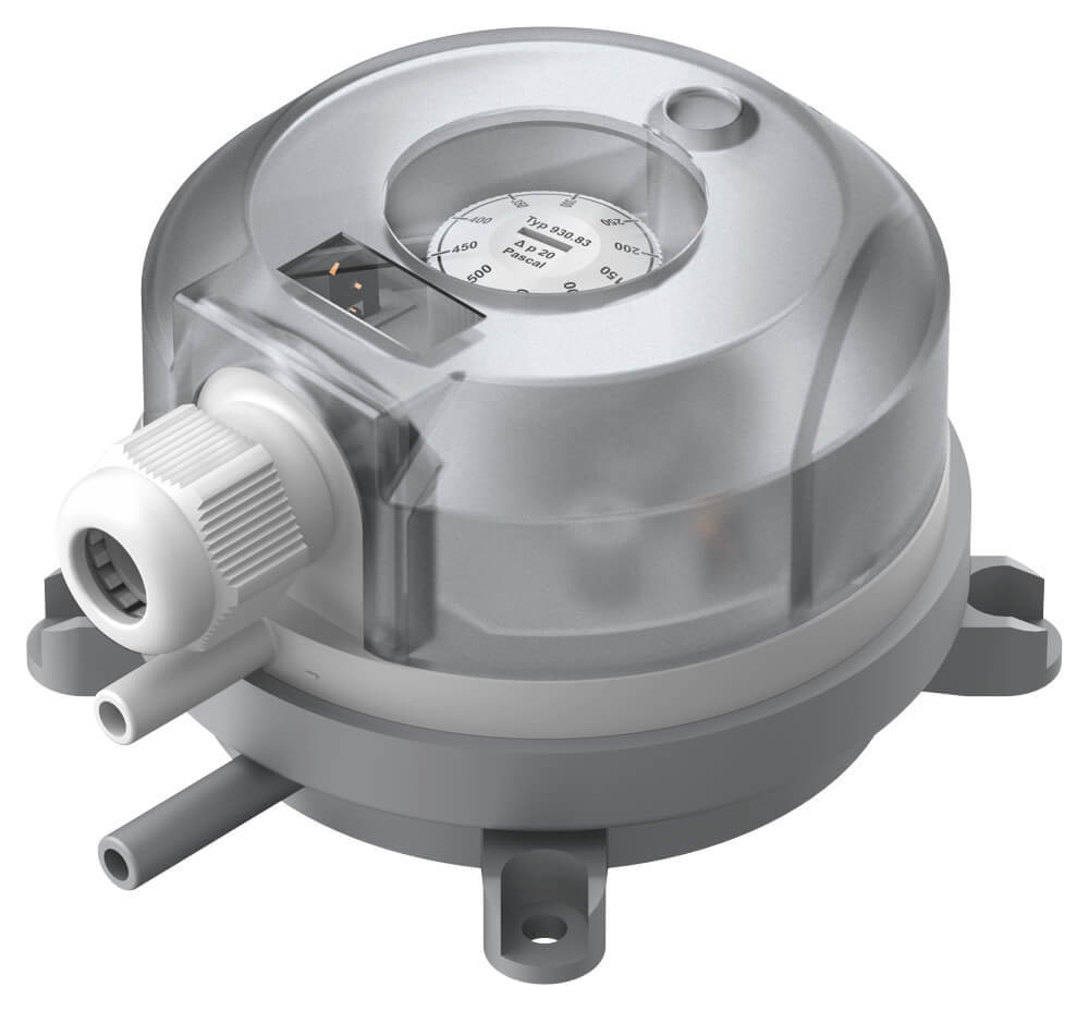 Differential Pressure Switch 930.8x Contact Resistance: 15 A / 250 V Ac