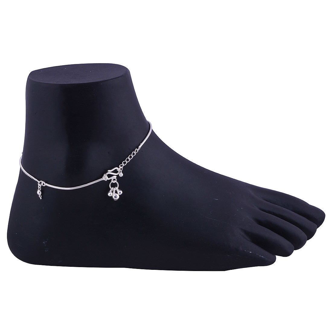 Plain 925 Sterling Silver Anklet - 10.5 Inch Length X 1.5 Mm Width | Lightweight 6.1 Grams, Ideal For Children And Women