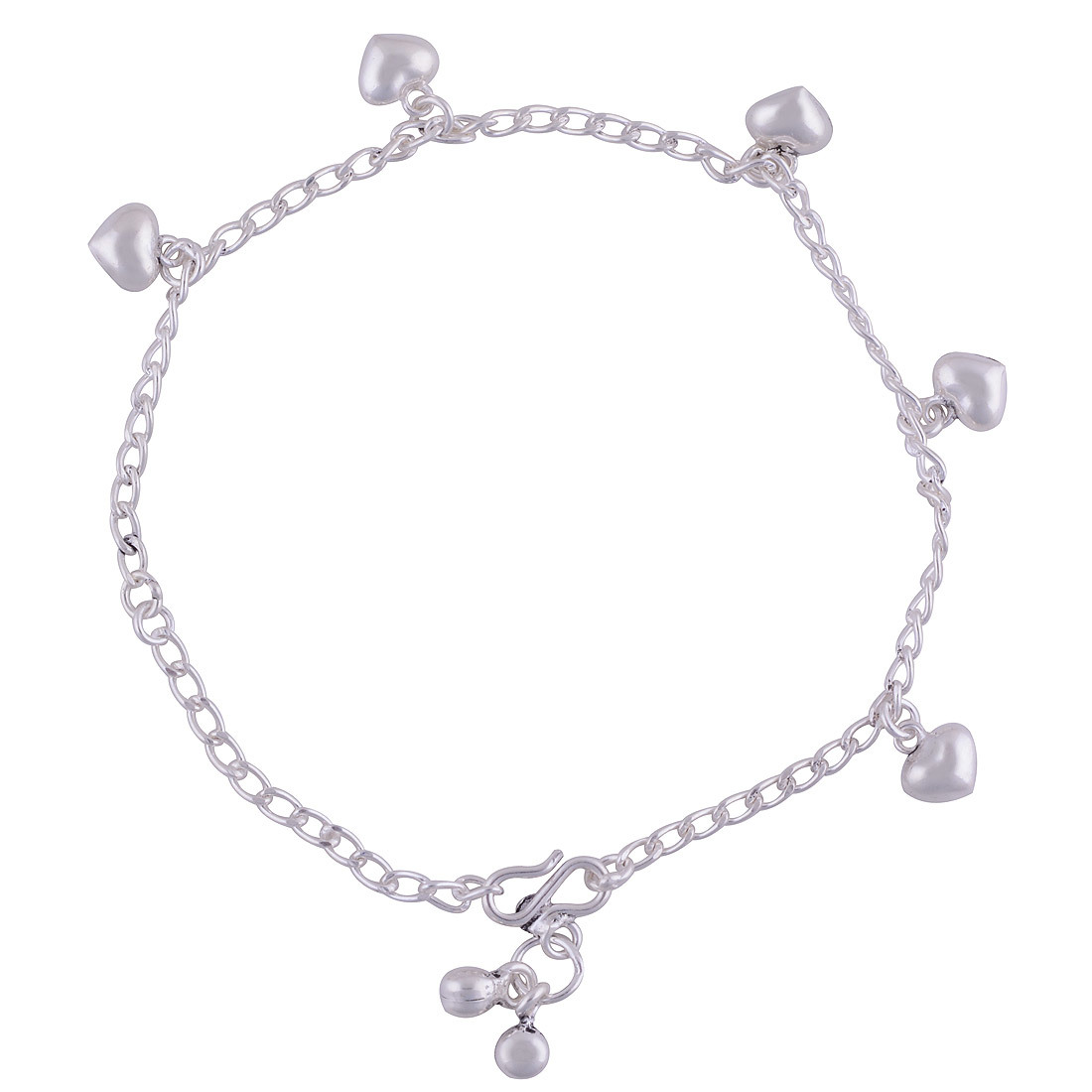 Plain 925 Sterling Solid Silver Anket Gender: Children