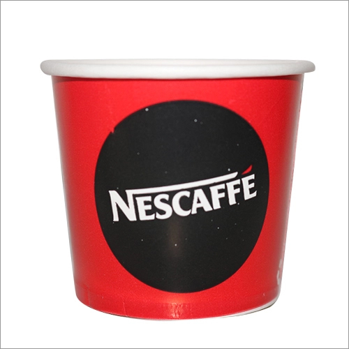 Paper 150 Ml Red And Black Printed Disposable Cup