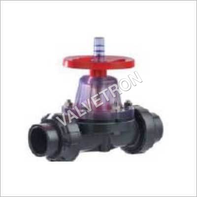 Upvc True Union Diaphragm Valve - Color: Black